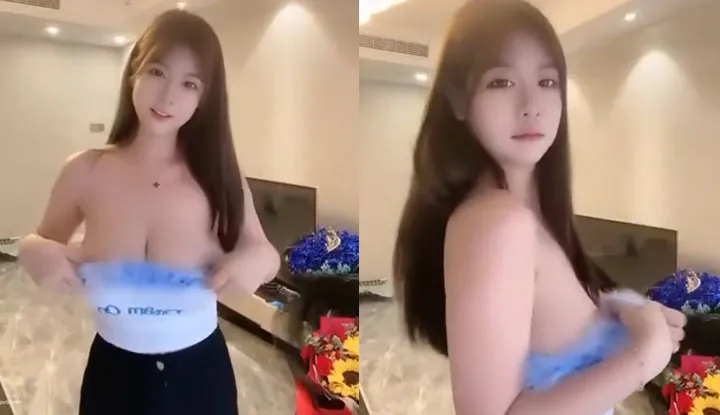 Erotic works in the style of TikTok, busty beauties dancing TikTok dances