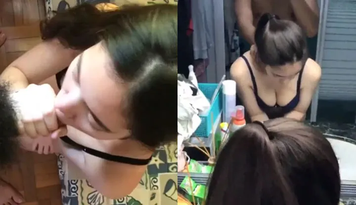 My girlfriend's skin is fair and clear, wch makes my penis even harder.