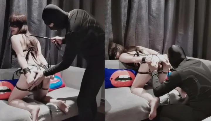 The lustful bitch can't control herself, waiting for her master to train her well Part1