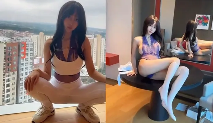 Hiển thị người mạng, góc nhìn của nếp ảnh gia không chỉnh sửa, lộ ra vòng một trắng mịn.