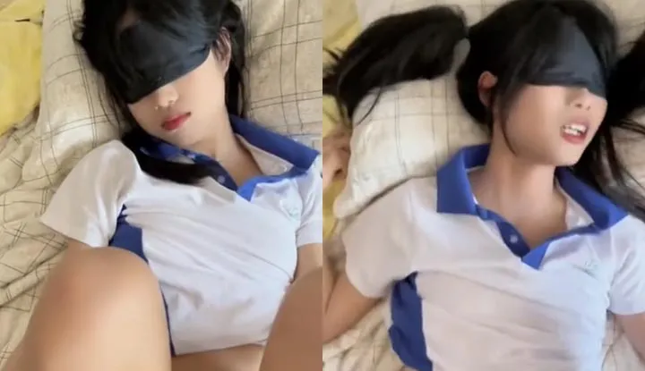 Can a cute girl close her eyes and have sex, secretly insert without a condom and she doesn't know?