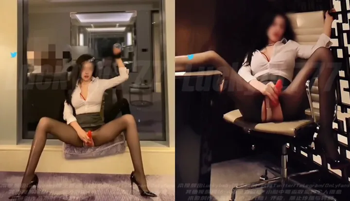 顶级气质尤物御姐女神LuckyQL777，绿帽老公开发黑丝OL娇妻给单男爆操
