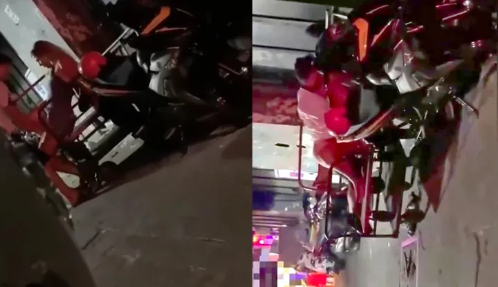 Một người đàn ông và một người phụ nữ đã có hành vi khỏa thân lộ liễu nơi công cộng bên lề đường, nhưng thảm kịch đã xảy ra ngay khoảnh khắc sau khi họ vừa mới bắt đầu.