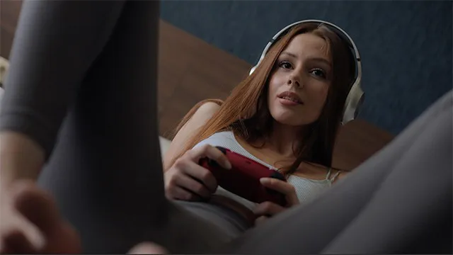 เทพธิดาของเกมมีเพศสัมพันธ์อย่างหนักขณะเล่นหนังสยองขวัญ: Alan Wake 2 | ท่าหมายักษ์สนุกสนาน AriaVix
