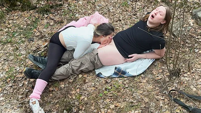 busty flexible girl gets fucked in public
