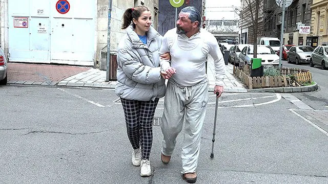 very happy day for old mans fat dick