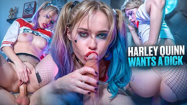 Harley Quinn made a debtor her toy and got a big dick and a creampie - MariMoore