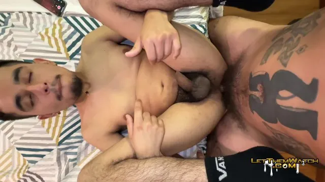 His First Time Bareback ANAL Twink Latino Raw Cum Inside ! LetThemWatch Juven