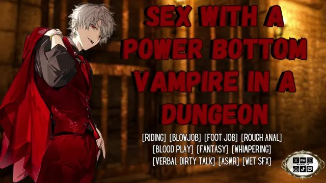 Tình dục với một ma cà rồng power bottom trong ngục tối | Âm thanh rên rỉ của nam giới