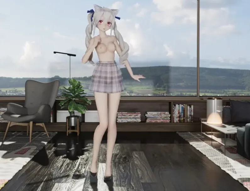双马尾弱音